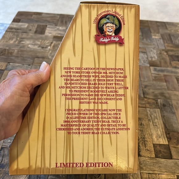 Teddy Roughrider 100th Anniversary of the Teddy Bear Limited Edition Bear - Picture 6 of 10